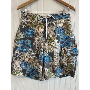 Big‎ Dogs Lined Swim Shorts Men's Size Large Trunks Floral with Pockets